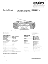 Sanyo mcd-z37f User manual