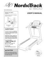 NordicTrack 1500 Treadmill User manual