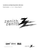 Zenith C32V37 Installation And Operating Manual, Warranty