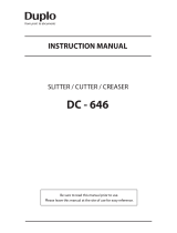 Duplo DC-646 User manual