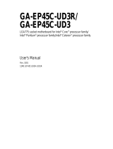 Gigabyte GA-EP45C-UD3 User manual