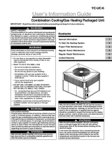 Trane YC-UC-6 User's Information Manual