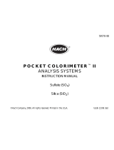Hach POCKET COLORIMETER II User manual