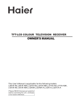 Haier L42V6-A8K Owner's manual