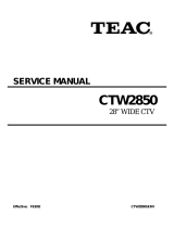 TEAC CTW2850 User manual
