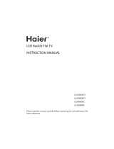 Haier LE24M600C User manual