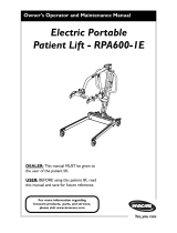 Invacare Patient Lift-RPA600-1E Operating & Maintenance Manual