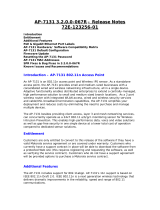 Motorola AP-7131 - Wireless Access Point Release Notes