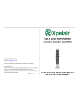 Xpelair XPSS Use & Care Instructions Manual