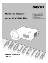 Sanyo PLC-WXL46A Owner's manual