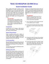 TEAC CD-W552PUK Owner's manual
