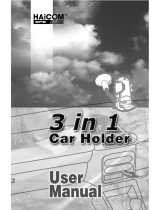 Haicom 3 IN 1 CAR HOLDER User manual