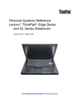 Lenovo ThinkPad SL500 User manual