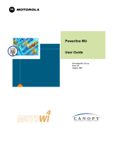 Motorola Powerline MU User manual