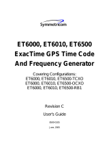 Symmetricom ET6500-OCXO User manual