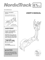 NordicTrack E5 vi NTEL05609.0 User manual