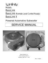 Infinity BASSLINK with Remote Level Control User manual