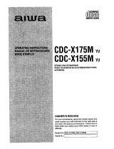 Aiwa CDC-X155 Operating Instructions Manual