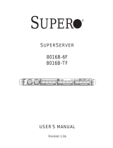 Supermicro SUPERSERVER 8016B-TF User manual