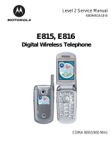 Motorola E815 User manual