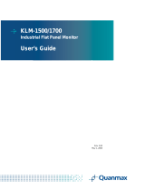 Quanmax KLM-1700 User manual