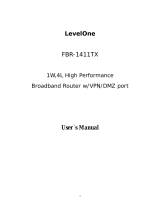 LevelOne FBR-1411TX User manual