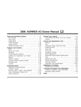 Hummer 2006 H3 Owner's manual