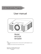 Proxima M1020W User manual