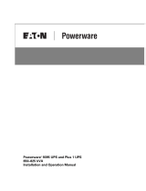 Eaton Powerware Plus 1 Operating instructions