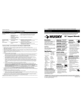 Husky Impact Wrench Operating Instructions Manual