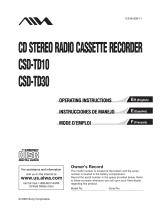 Aiwa CSD-TD10 User manual