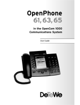 DETEWE OPENPHONE 63 User manual