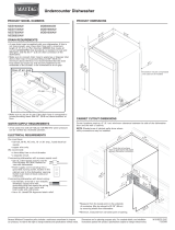 Maytag MDB7809AWW - Jetclean Plus Dishwasher Dimensions