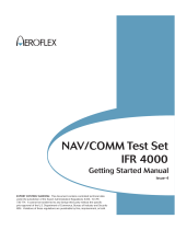 Aeroflex IFR 4000 Getting Started Manual