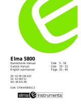 Elma 5800 User manual