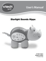 VTech Starlight Sounds Hippo User manual