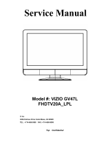 Vizio GALLEVIA GV47L User manual
