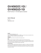 Gigabyte GV-N560UD-1GI 2.0 User manual