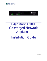 Edgewater Networks EdgeMarc 4300T Installation guide