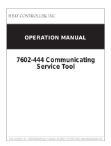 Heat Controller 7602-444 Operating instructions