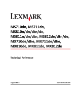 Lexmark MS810de Reference