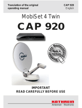 Kathrein MobiSet 4 CAP 920 Original Operating Manual