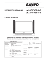 Sanyo CE28WN4J-B User manual