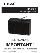 TEAC DAB450 User manual
