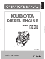 Kubota D722-E4 User manual