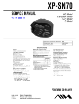 Aiwa XP-SN70 User manual