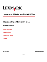 Lexmark MX6500E User manual