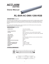 Acclaim Lighting AL-BAR-AC-DMX-1200-RGB Owner's manual