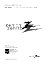 Zenith Z32LC6D Installation guide