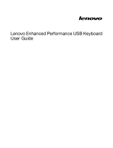 Lenovo Enhanced Performance USB Keyboard User manual